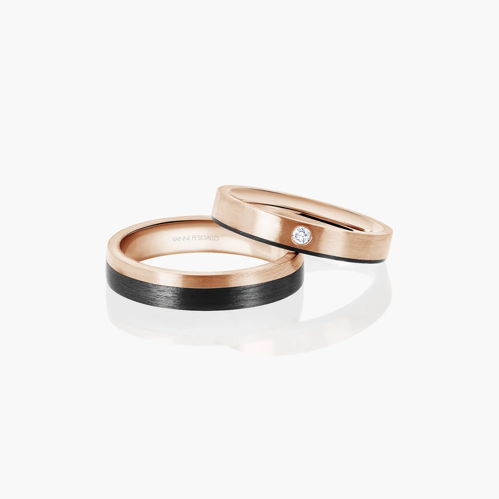 2d_01_02390 rose Anello Carbon Line - immagine 1